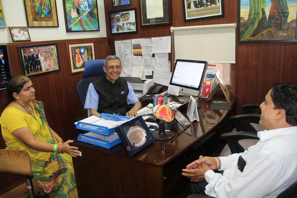 Dr. Keyur Parikh with patient during OPD Consulting