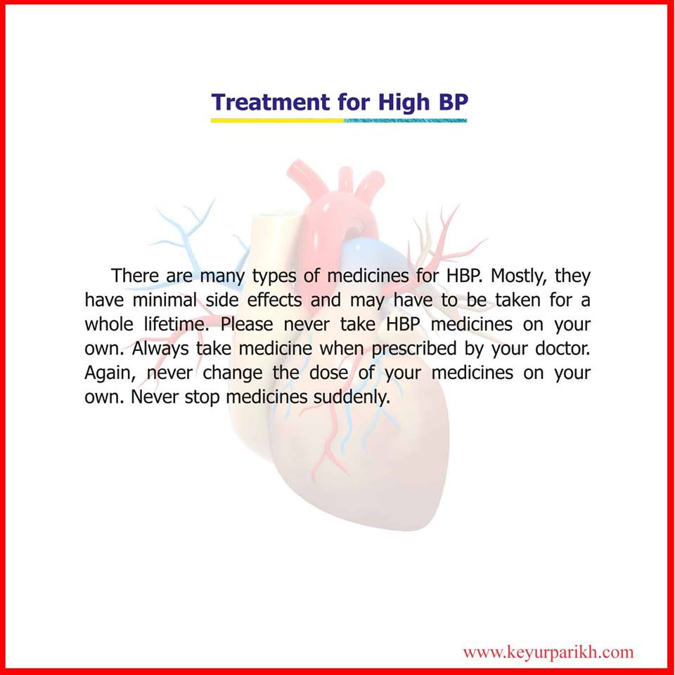 Treatment for HBP. 