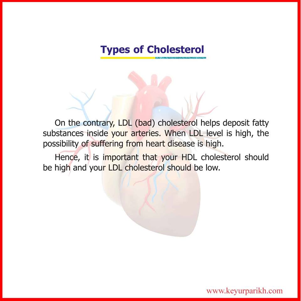 Types of cholesterol. 