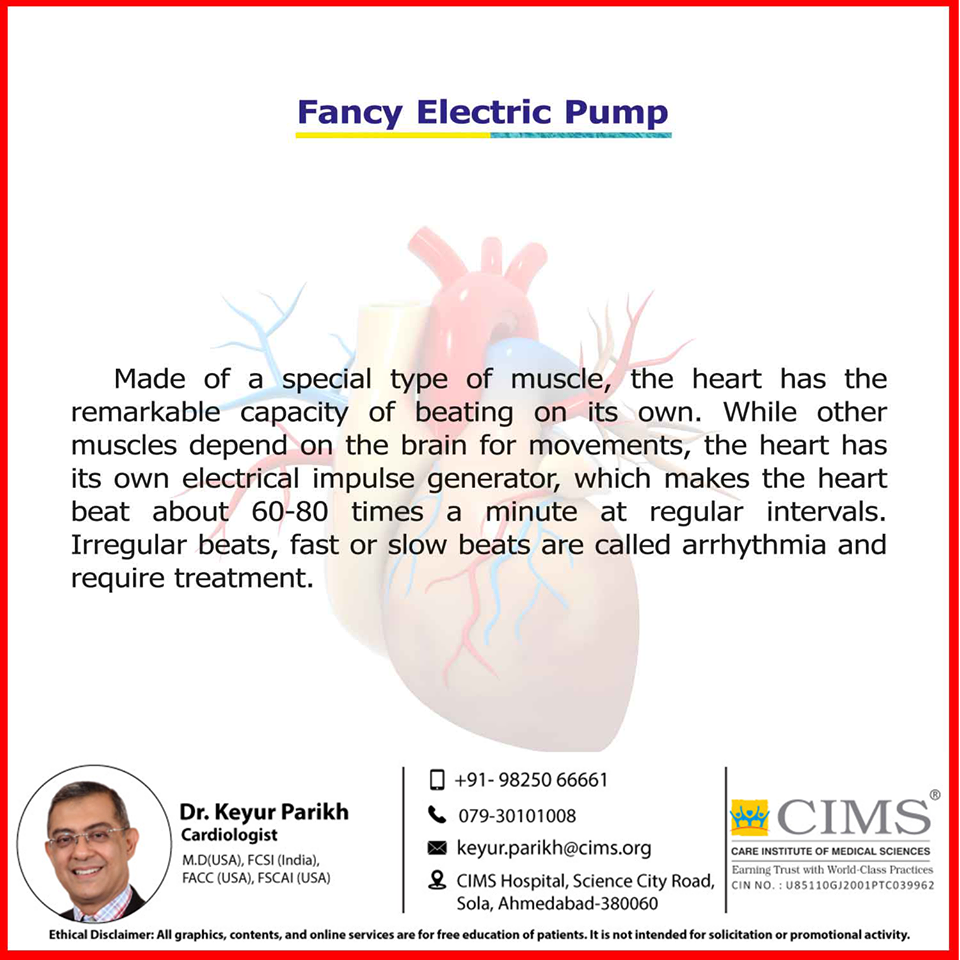 Heart is a fancy electric pump!