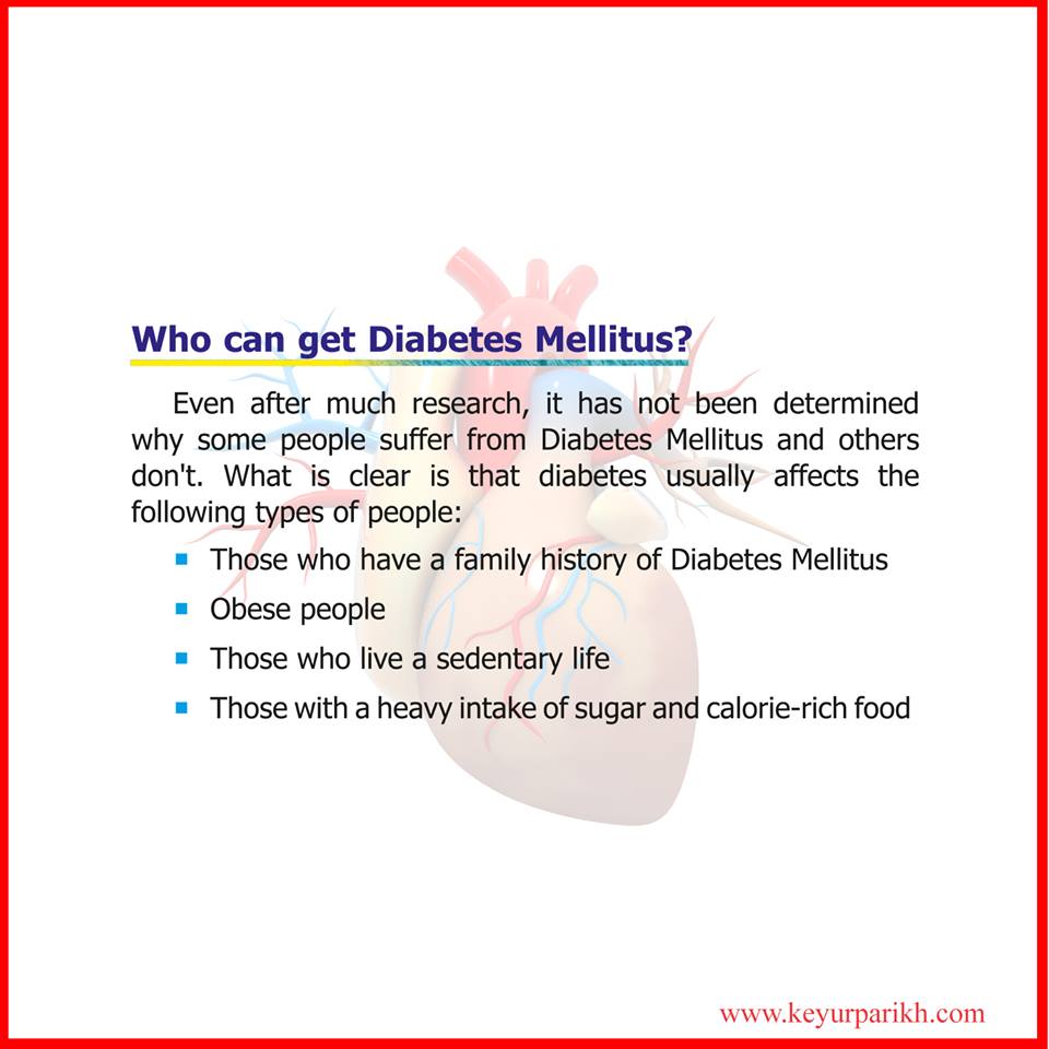 Who can get diabetes mellitus?