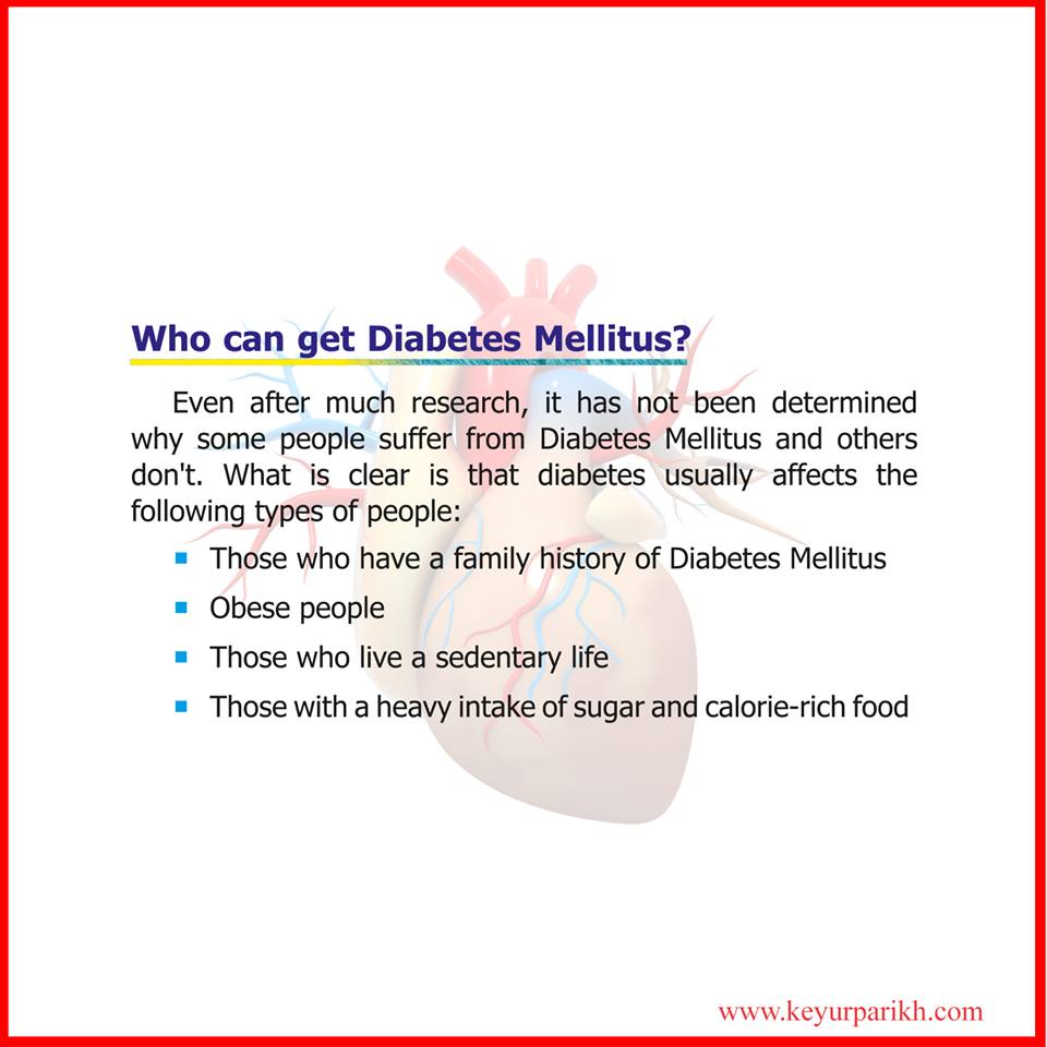 Who can get diabetes mellitus? 