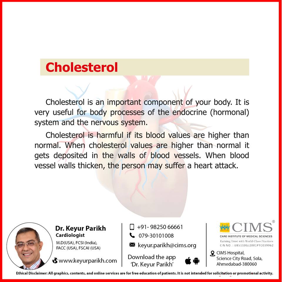 Cholesterol and your heart health. 
