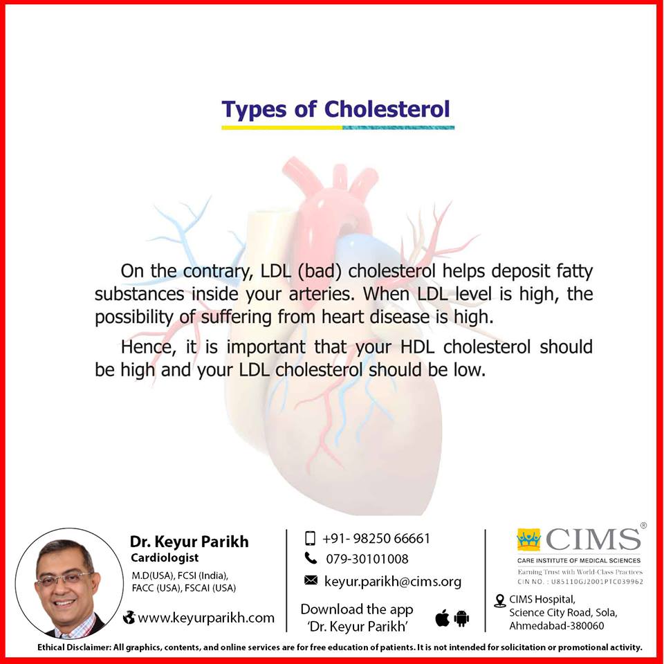 Types of cholesterol. 