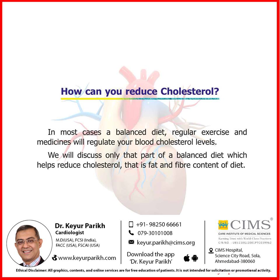 How can you reduce cholesterol?