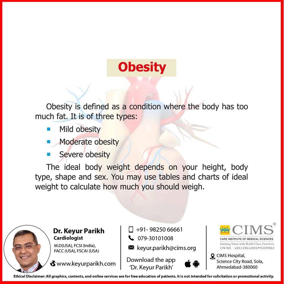 Obesity is not good for your heart!