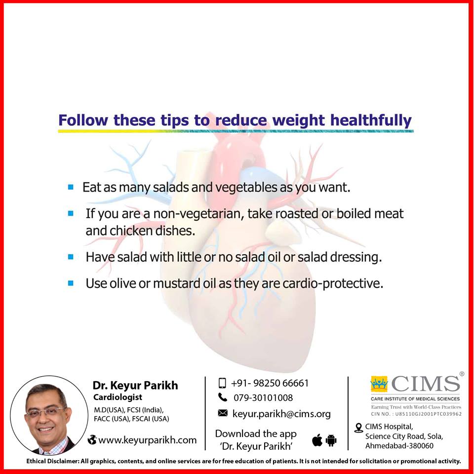 Follow these tips to reduce weight healthfully.