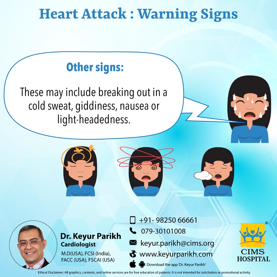 Warning signs of heart attack: Other signs.
